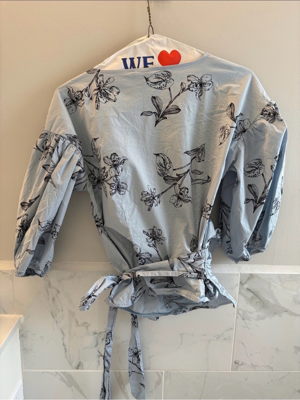 White House Black Market Wrap Blouse - Picture 3 of 4